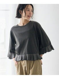 【SALE／40%OFF】ヴィンテージライク フリルドッキングカットソー coen コーエン トップス カットソー・Tシャツ グレー【RBA_E】[Rakuten Fashion]
