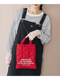 ロゴ刺繍 幾何柄 キルト2wayショルダーバッグ coen コーエン バッグ ショルダーバッグ オレンジ シルバー ブラック レッド ホワイト ネイビー[Rakuten Fashion]