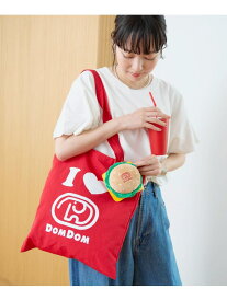 【SALE／30%OFF】【DOMDOM(ドムドム)x coen】アソートプリントトートバッグ coen コーエン バッグ トートバッグ レッド ホワイト【RBA_E】[Rakuten Fashion]