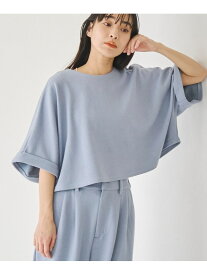 【SALE／50%OFF】【防しわ/マシンウォッシュ】ネップジョーゼットショートプルオーバー RONEL コーエン トップス カットソー・Tシャツ ブラック ブルー ホワイト【RBA_E】[Rakuten Fashion]
