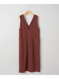 【SALE／48%OFF】イージービューティーVジャンスカ coen コーエン ワンピース・ドレス ジャンパースカート ブラック ブラウン ベージュ【RBA_E】[Rakuten Fashion]