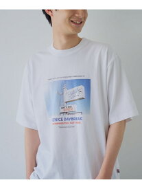 【SALE／40%OFF】西海岸フォトプリントTシャツ coen コーエン トップス カットソー・Tシャツ ベージュ ホワイト【RBA_E】[Rakuten Fashion]