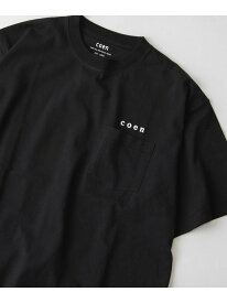 USAコットンコーエンロゴ刺繍Tシャツ coen コーエン トップス カットソー・Tシャツ ホワイト ブラック[Rakuten Fashion]