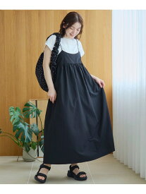 【SALE／50%OFF】【セットアイテム】サッカーキャミワンピ フレンチスリーブTセット coen コーエン ワンピース・ドレス ワンピース ブラウン ブラック【RBA_E】[Rakuten Fashion]