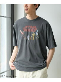 【SALE／50%OFF】STAR WARS(スター・ウォーズ)デザインヴィンテージライクTシャツ coen コーエン トップス カットソー・Tシャツ ブラック【RBA_E】[Rakuten Fashion]
