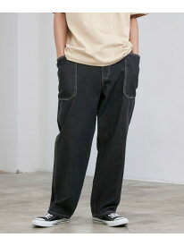 【SALE／44%OFF】【C.DENIMS】デニムサイドポケットパンツ coen コーエン パンツ その他のパンツ ホワイト グレー【RBA_E】[Rakuten Fashion]
