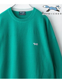 【SALE／50%OFF】Penneys(ぺニーズ)別注スウェットライクニット coen コーエン トップス ニット グリーン レッド ネイビー ブラック グレー【RBA_E】[Rakuten Fashion]