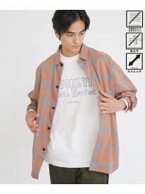 【SALE／45%OFF】楽はおり柄アソートシャツ【ストレッチ,防シワ】 coen コーエン トップス シャツ・ブラウス グレー ネイビー【RBA_E】[Rakuten Fashion]