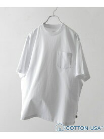 USAコットンスタンダードポケットTシャツ coen コーエン トップス カットソー・Tシャツ ホワイト ブラック グレー[Rakuten Fashion]