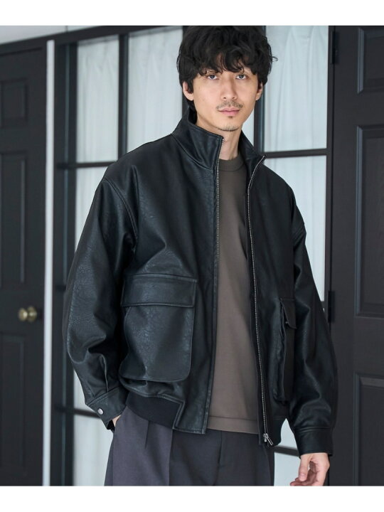 楽天市場】【SALE／51%OFF】レザーライクブルゾン RONEL コーエン 