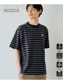 【SALE／55%OFF】【UVカット・接触冷感・吸水速乾・遮熱性】Penneys x WELLTECT 別注ボーダーTシャツ coen コーエン トップス カットソー・Tシャツ ホワイト ブラック【RBA_E】[Rakuten Fashion]