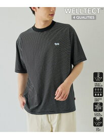 【SALE／15%OFF】【UVカット・接触冷感・吸水速乾・遮熱性】Penneys x WELLTECT 別注細ボーダーTシャツ coen コーエン トップス カットソー・Tシャツ ブラック ホワイト【RBA_E】[Rakuten Fashion]