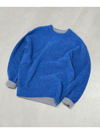 【SALE／40%OFF】リバーシブルソフトタッチモールニットプルオーバー coen コーエン トップス ニット イエロー グレー ホワイト ブラウン【RBA_E】[Rakuten Fashion]