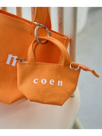 【SALE／10%OFF】【再入荷・新色登場】coen(コーエン)ロゴトートバッグチャーム XS coen コーエン バッグ その他のバッグ ホワイト ブラック グレー ブラウン オレンジ【RBA_E】[Rakuten Fashion]