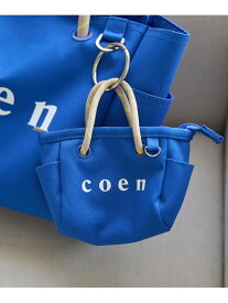 【SALE／10%OFF】【再入荷・新色登場】coen(コーエン) ロゴ ポリキャンバストートバッグチャーム XS coen コーエン バッグ その他のバッグ ホワイト ブラウン グリーン ブラック グレー ベージュ【RBA_E】[Rakuten Fashion]