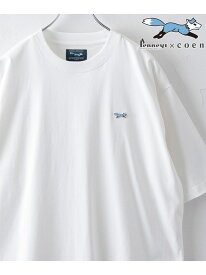 Penneys(ぺニーズ)別注クルーネックTシャツ(WEB限定カラー) coen コーエン トップス カットソー・Tシャツ ホワイト ブラック ベージュ ブルー ネイビー[Rakuten Fashion]