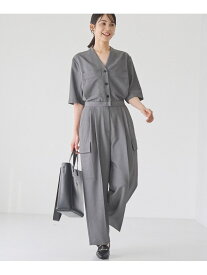 【SALE／60%OFF】ツイル ワーク オールインワン RONEL コーエン ワンピース・ドレス ワンピース グレー ブラック ベージュ【RBA_E】【送料無料】[Rakuten Fashion]
