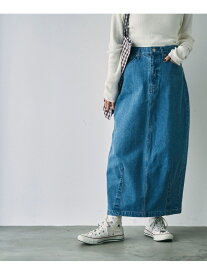 【SALE／40%OFF】カーブデニムスカート coen コーエン スカート その他のスカート グレー ネイビー【RBA_E】[Rakuten Fashion]