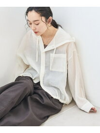 【SALE／55%OFF】シアーワッシャーフーディシャツ coen コーエン トップス シャツ・ブラウス ベージュ ホワイト ブラック【RBA_E】[Rakuten Fashion]