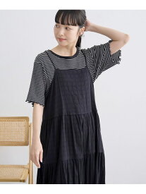 【SALE／50%OFF】チェックジャガードティアードキャミワンピース(ブラック) coen コーエン ワンピース・ドレス ワンピース ブラック【RBA_E】[Rakuten Fashion]
