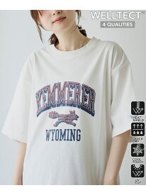 【SALE／40%OFF】【UVカット・接触冷感・吸水速乾・遮熱性】Penneys x WELLTECT 別注プリントTシャツ coen コーエン トップス カットソー・Tシャツ ホワイト ベージュ ブラック【RBA_E】[Rakuten Fashion]