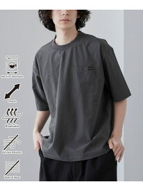 【C.Mt】FUNCTION POCKET TEE coen コーエン トップス カットソー・Tシャツ グレー ブラック[Rakuten Fashion]