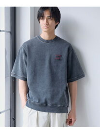【SALE／20%OFF】パウダーヴィンテージスウェットTシャツ coen コーエン トップス カットソー・Tシャツ グリーン グレー イエロー【RBA_E】[Rakuten Fashion]