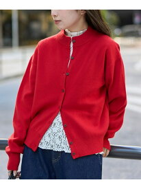 【SALE／25%OFF】モチモチモックネックニットカーディガン coen コーエン トップス カーディガン ブラウン レッド ブラック グレー【RBA_E】[Rakuten Fashion]