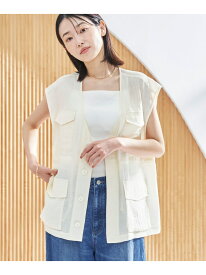 【SALE／30%OFF】シアーミリタリーベスト coen コーエン トップス ベスト・ジレ ブラック ホワイト【RBA_E】【送料無料】[Rakuten Fashion]