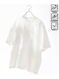 【SALE／50%OFF】クリーンプラスTシャツ【抗菌防臭・防汚(食品汚れ)・UVカット】 coen コーエン トップス カットソー・Tシャツ グレー ブラック ホワイト パープル【RBA_E】[Rakuten Fashion]