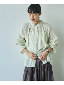 【SALE／50%OFF】MARKET(マーケット)カットジャガード2wayフリルブラウス coen コーエン トップス シャツ・ブラウス ホワイト ブラック グリーン【RBA_E】[Rakuten Fashion]