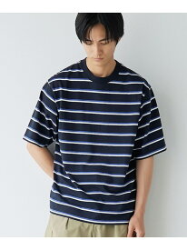 【SALE／50%OFF】USAコットンサーフボーダー半袖Tシャツ coen コーエン トップス カットソー・Tシャツ ホワイト ネイビー ベージュ【RBA_E】[Rakuten Fashion]