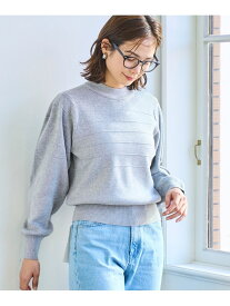 【SALE／20%OFF】【RONEL】ジャガードボーダータックスリーブニット coen コーエン トップス ニット グレー ブラック【RBA_E】【送料無料】[Rakuten Fashion]