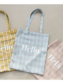 【SALE／31%OFF】HELLO TOTE/ハローロゴトートバッグ coen コーエン バッグ トートバッグ ブルー シルバー オレンジ イエロー ベージュ【RBA_E】[Rakuten Fashion]