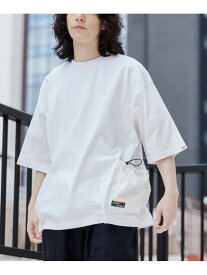 【SALE／17%OFF】＜Parknik＞サイドポケットビッグTシャツ coen コーエン トップス カットソー・Tシャツ ホワイト ブラック パープル【RBA_E】[Rakuten Fashion]