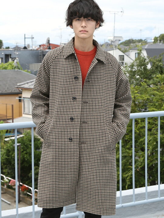 coen ガンクラブチェックコート 