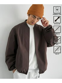 【SALE／50%OFF】ハイカーテックブルゾン【防シワ/ストレッチ/撥水/ウォッシャブル】 coen コーエン ジャケット・アウター その他のジャケット・アウター ブラウン ブラック グレー【RBA_E】[Rakuten Fashion]