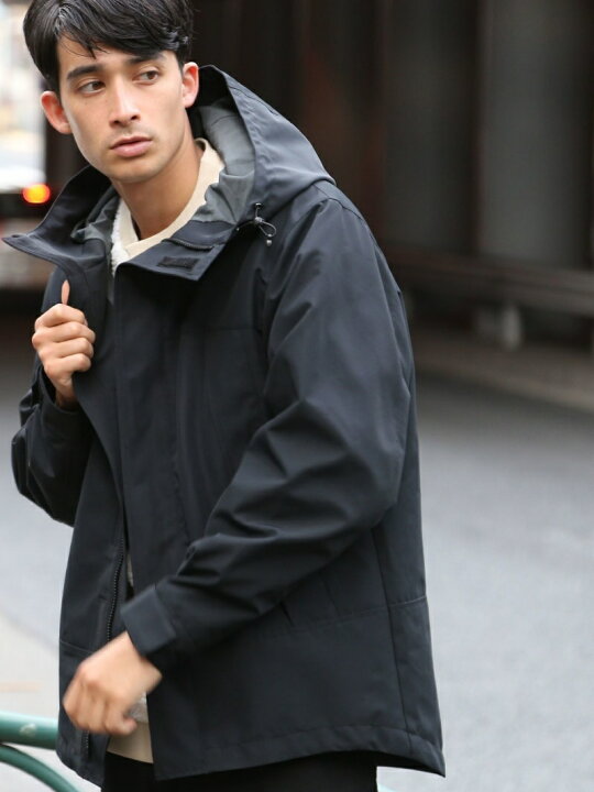 楽天市場 Sale 50 Off 2レイヤーマウンテンパーカー Coen コーエン コート ジャケット マウンテンパーカー ブラック グリーン Rba E Rakuten Fashion Coen