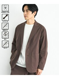 【SALE／50%OFF】ハイカーテックテーラードジャケット【防シワ/ストレッチ/撥水/ウォッシャブル】 coen コーエン ジャケット・アウター テーラードジャケット・ブレザー グレー ブラウン ブラック【RBA_E】[Rakuten Fashion]