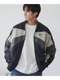 【SALE／10%OFF】Reebok(リーボック)別注ナイロントラックジャケット coen コーエン ジャケット・アウター その他のジャケット・アウター ホワイト ブラック ベージュ【RBA_E】【送料無料】[Rakuten Fashion]