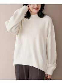 【SALE／55%OFF】フラッフィーモックネック ウォッシャブルニット(WEB限定カラーあり) coen コーエン トップス ニット ブルー ホワイト ネイビー グレー ベージュ ピンク【RBA_E】[Rakuten Fashion]