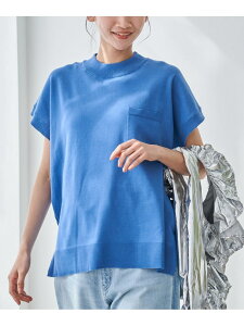 �ySALE�^40%OFF�z�T���R�t�����`�X���[�u�n�C�l�b�N�T�}�[�j�b�g�g�b�v�X coen �R�[�G�� �g�b�v�X �j�b�g �u���b�N �z���C�g �u���E�� �O���[�yRBA_E�z[Rakuten Fashion]