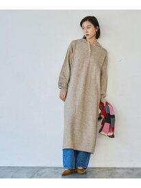 【SALE／46%OFF】ポロニットワンピース coen コーエン ワンピース・ドレス ワンピース ベージュ ブラック グレー【RBA_E】[Rakuten Fashion]