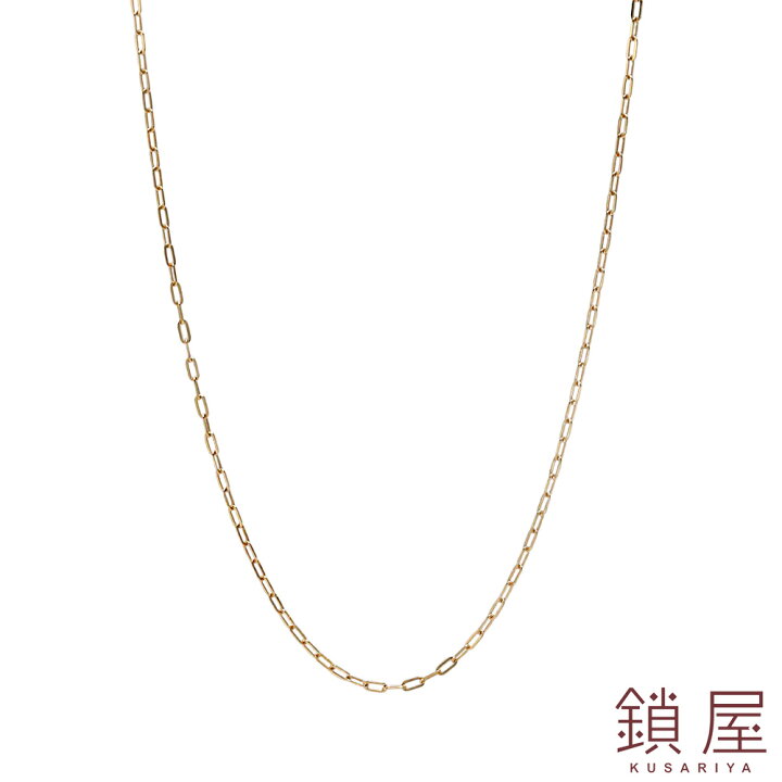 楽天市場】18金 長小豆 あずき 小豆 ロング ケーブル ネックレス 2.2mm 