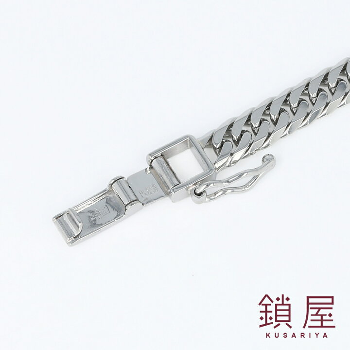 楽天市場】Pt850 プラチナ 喜平 ブレスレット 幅5.2mm 6面ダブル 中留 
