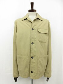 定価75.900円 未使用【モンテドーロ MONTEDORO】SLOWEAR 63M616 M9361 414 カバーオール ブルゾン (メンズ)48 ベージュ 伊製■17SLJ0191■【中古】