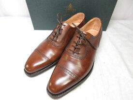 超美品 【クロケット&ジョーンズ CROCKETT&JONES】 WESTBOURNE SUBS品 レザー シューズ 靴 (メンズ) size6E ブラウン系 ■30MZA5286■【中古】