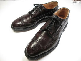 美品 【チャーチ Church’s】 グラフトン GRAFTON 4都市 5アイレット レザーシューズ 紳士靴(メンズ)size80F ボルドー系★37MZB0158★【中古】