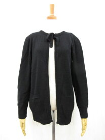 【マルニ MARNI】 カシミヤ100％ ニットカーディガン CDMDH51A00FX318 (レディース) size40 ブラック ●5LN5043●　【中古】