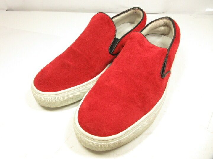 楽天市場 エーエムビー Amb スエード スリッポン スニーカー シューズ 紳士靴 メンズ Size41 レッド ブラック 15mz3433 中古 クール ヴェール 楽天市場店